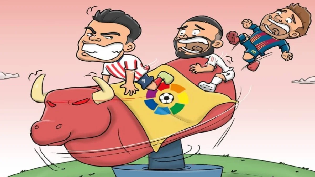 Барселона випала з чемпіонських перегонів / Koortoon