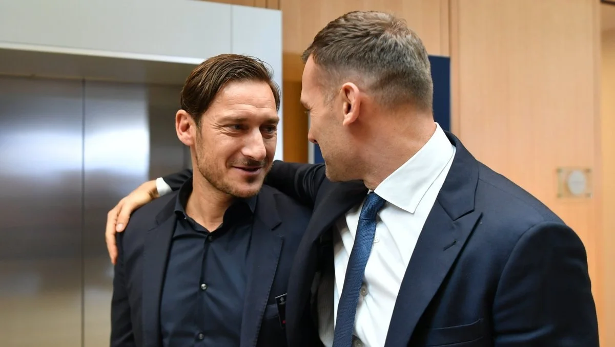 Франческо Тотти и Андрей Шевченко / Фото из соцсетей