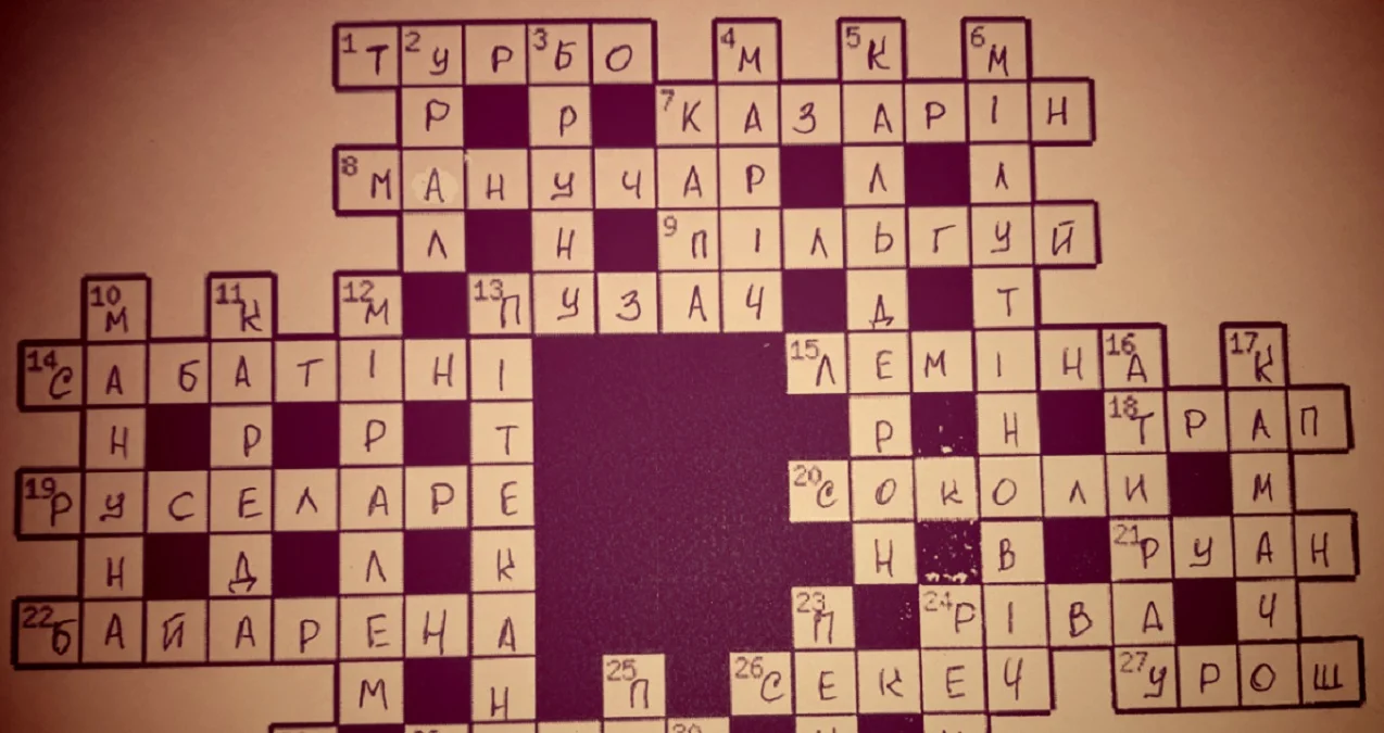 Зразок відповідей одного з конкурсантів