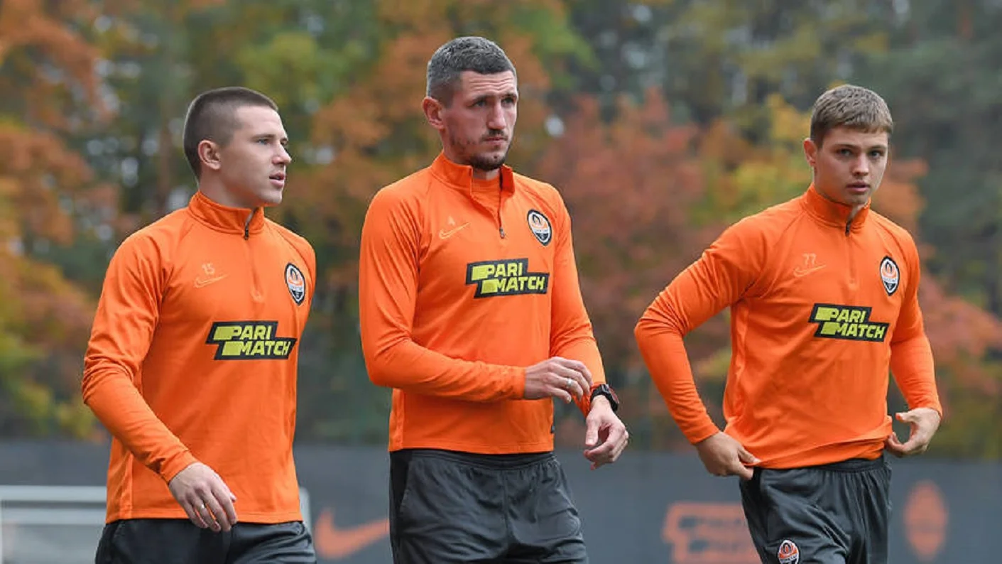 Корниенко, Кривцов, Бондарь / Фото Шахтер