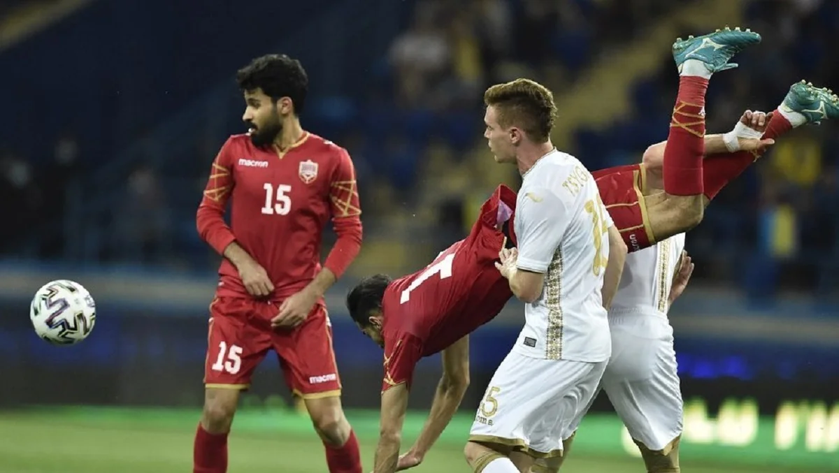 Віктор Циганков у матчі з Бахрейном / УАФ