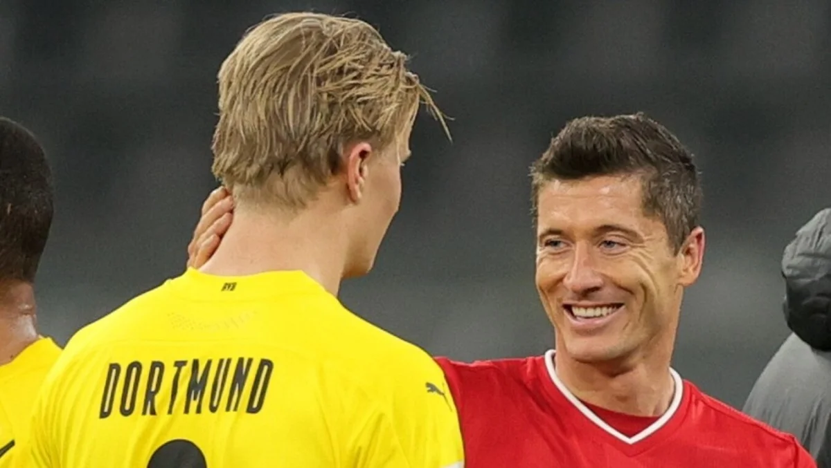 Ерлінг Холанд і Роберт Лєвандовскі / Фото ФК Борусія Д