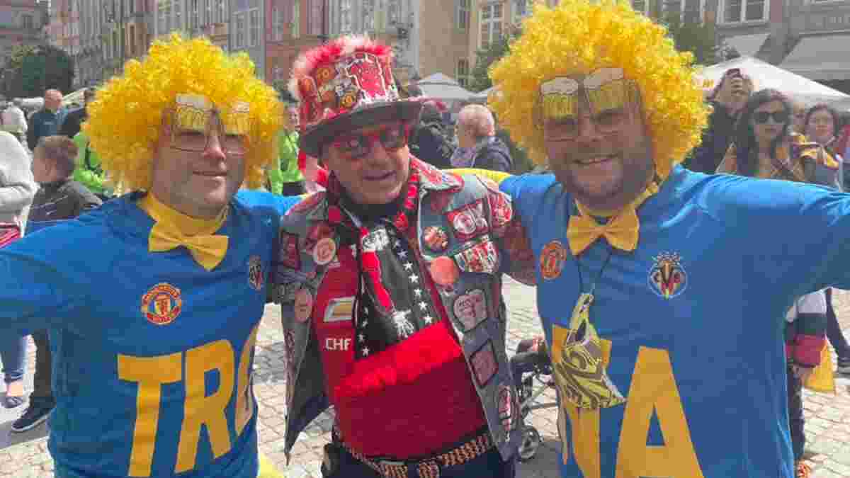 Вільяреал – Манчестер Юнайтед: іспанські фанати заполонили вулиці Гданська – колоритні фото 