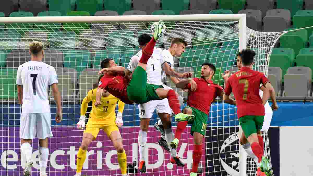 Португалия и Италия разыграли сказочный спектакль, драматичный отскок Германии – известны полуфинальные пары Евро U-21