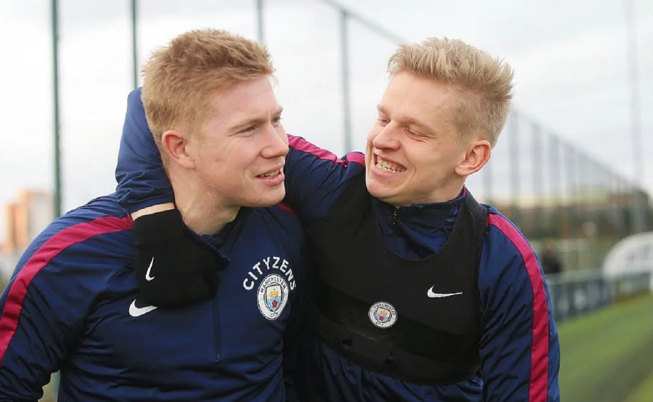 Кевін де Брюйне та Олександр Зінченко / Фото Ман Сіті