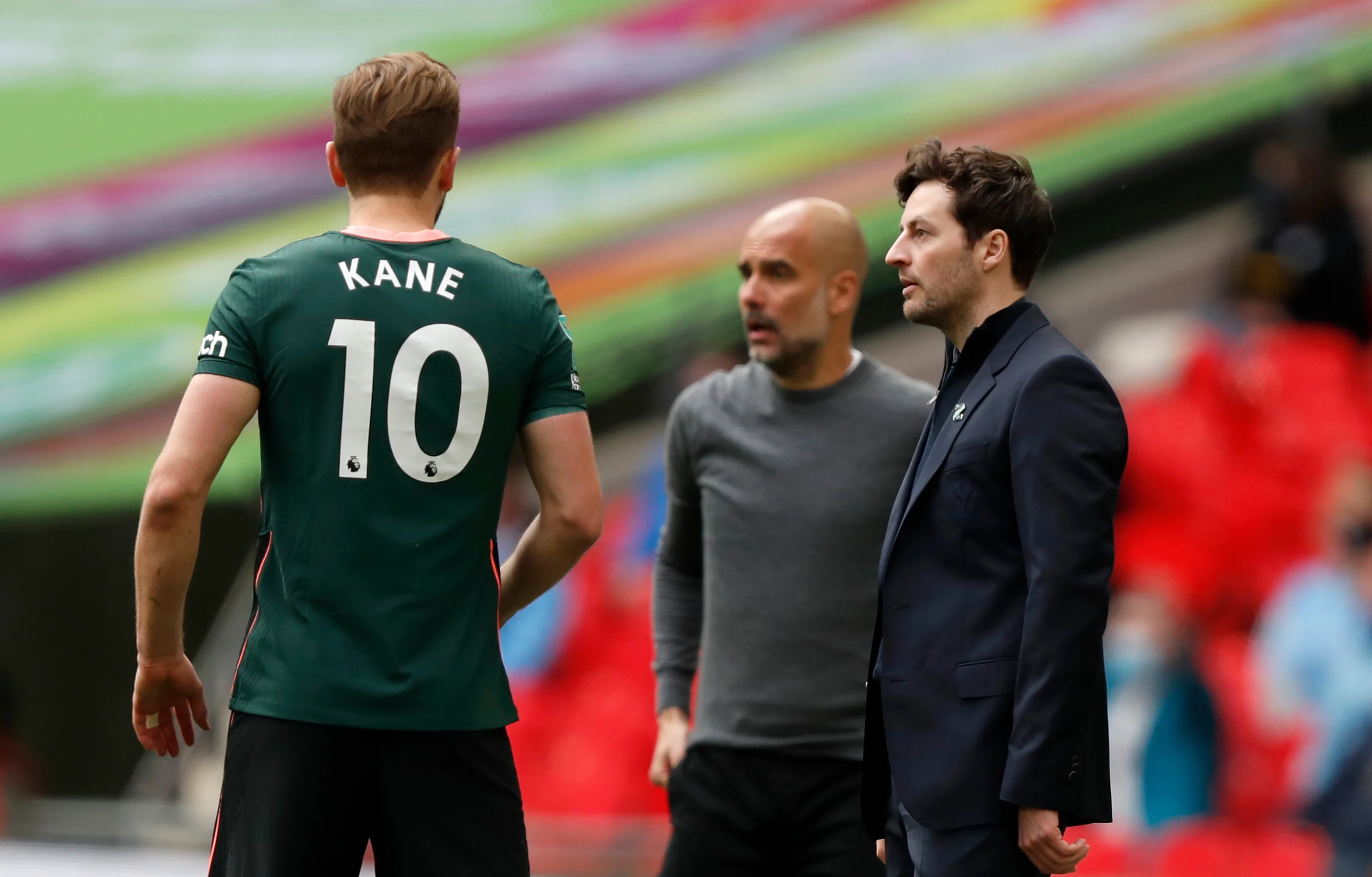 Кейн, Гвардиола и Мейсон / AP