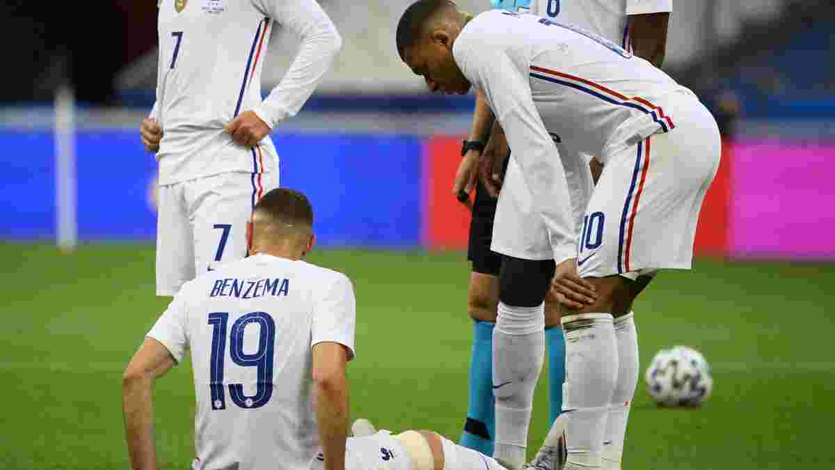 Бензема получил травму в спарринге против Болгарии – французский форвард не сдержал слез после замены