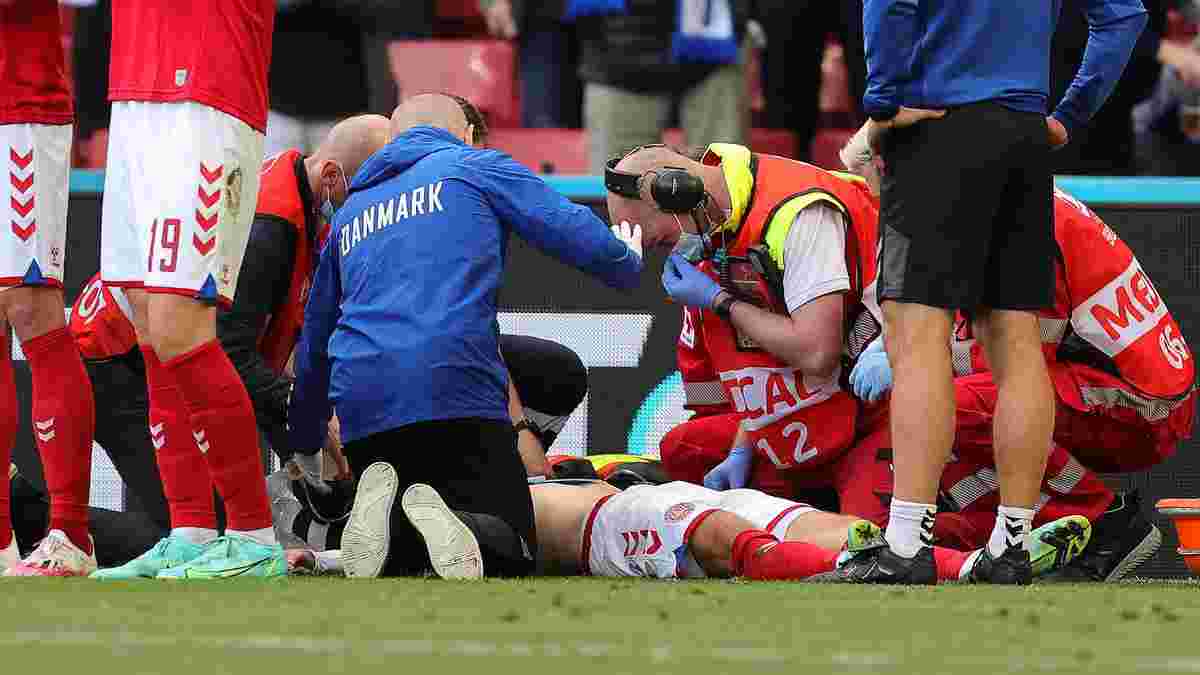Эриксен потерял сознание на поле во время матча Евро – ужасные кадры