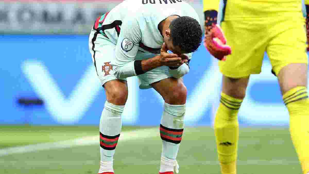 Венгрия – Португалия: Роналду не попал в ворота с нескольких метров