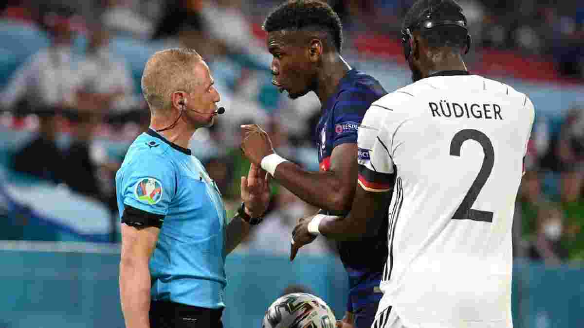 Франція – Німеччина: Рюдігер намагався вкусити Погба – камери зафіксували неоднозначний епізод матчу