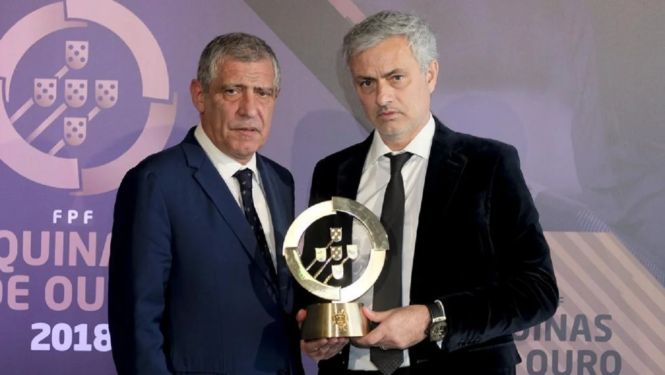 Фернанду Сантуш та Жозе Моурінью / Фото Mundo Deportivo