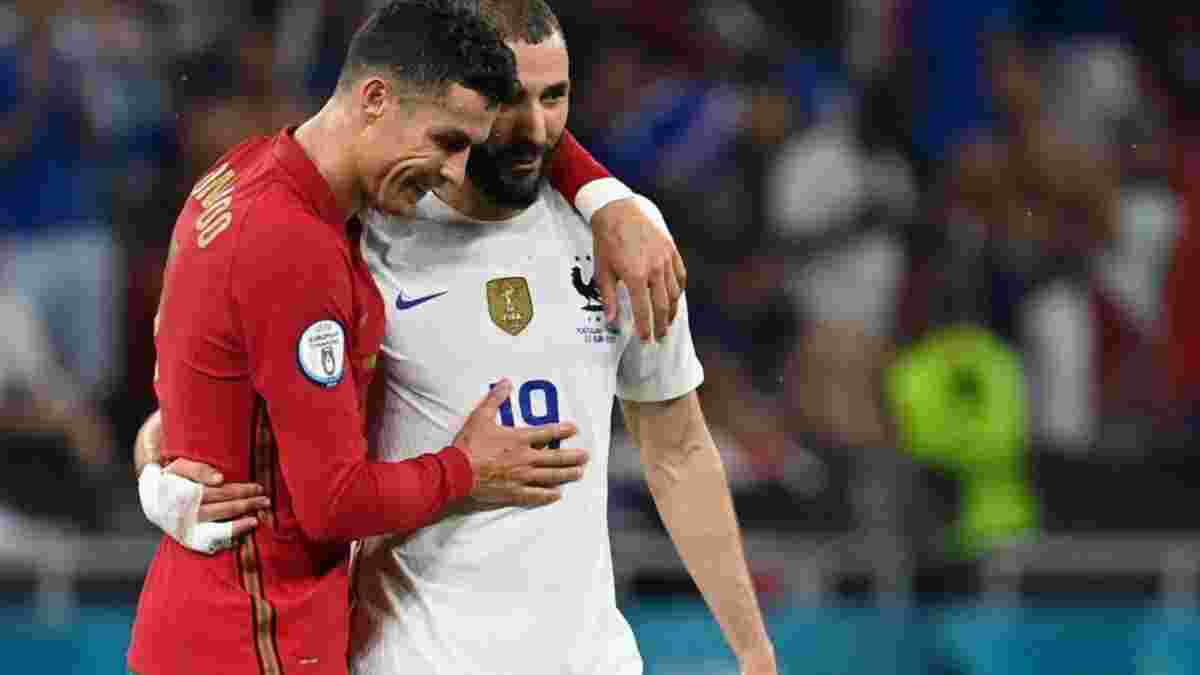 Португалия – Франция: Бензема раскрыл содержание разговора с Роналду после выхода в плей-офф Евро-2020