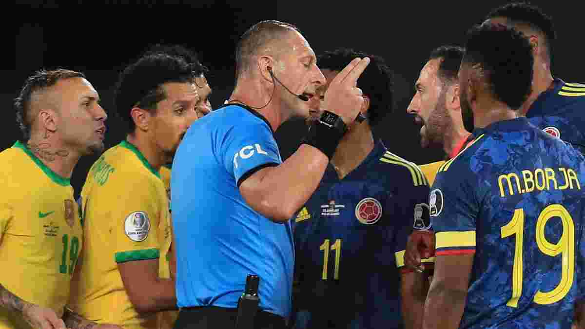 Копа Америка: Колумбия требует отстранить арбитра – все из-за его "подыгрывания" Бразилии