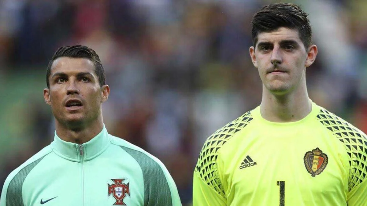 Куртуа и Роналду / фото из открытых источников