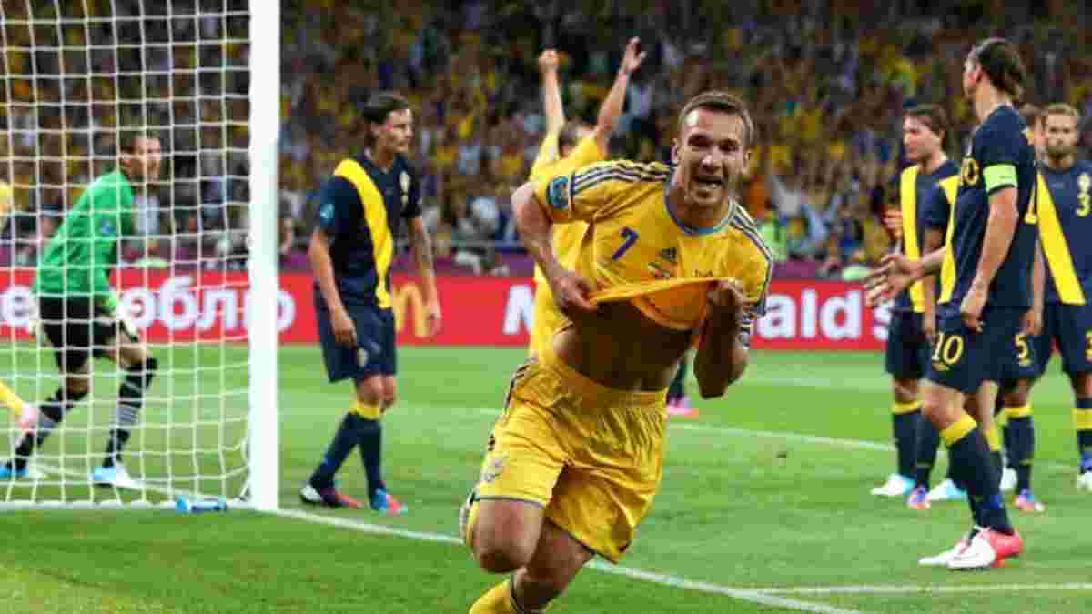 Швеция – Украина: Шевченко вспомнил свой прощальный дубль на Евро-2012
