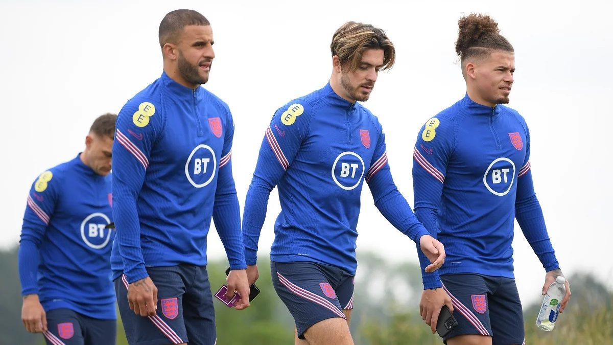 Сборная Англии отправляется на тренировку / Twitter "трех львов"