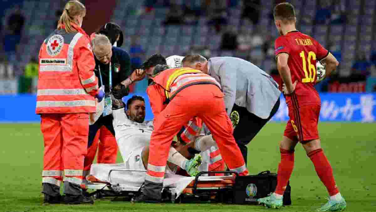 Спінаццола отримав дуже важку травму – одного з найкращих гравців Євро-2020 винесли на ношах