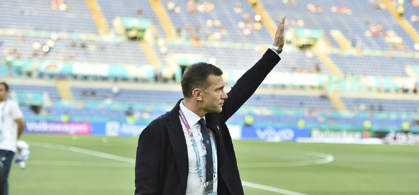 Андрій Шевченко прощається з Євро-2020 / Фото УАФ