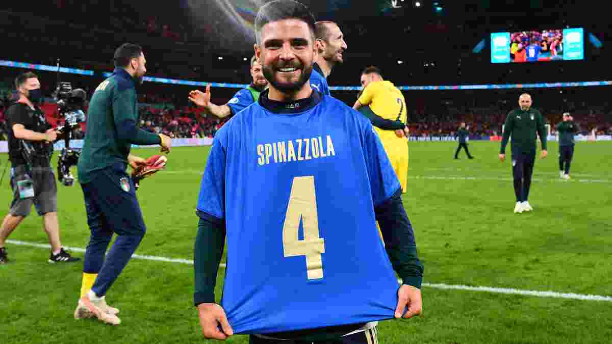 Спінаццола в гіпсі емоційно відсвяткував переможний пенальті – зірковий партнер підтримав героя Євро-2020 на полі