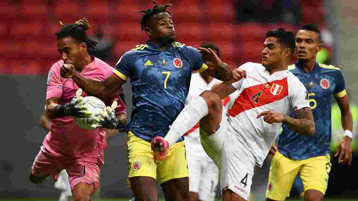 Копа Амеріка: Колумбія у доданий час вирвала перемогу у Перу і стала бронзовим призером турніру