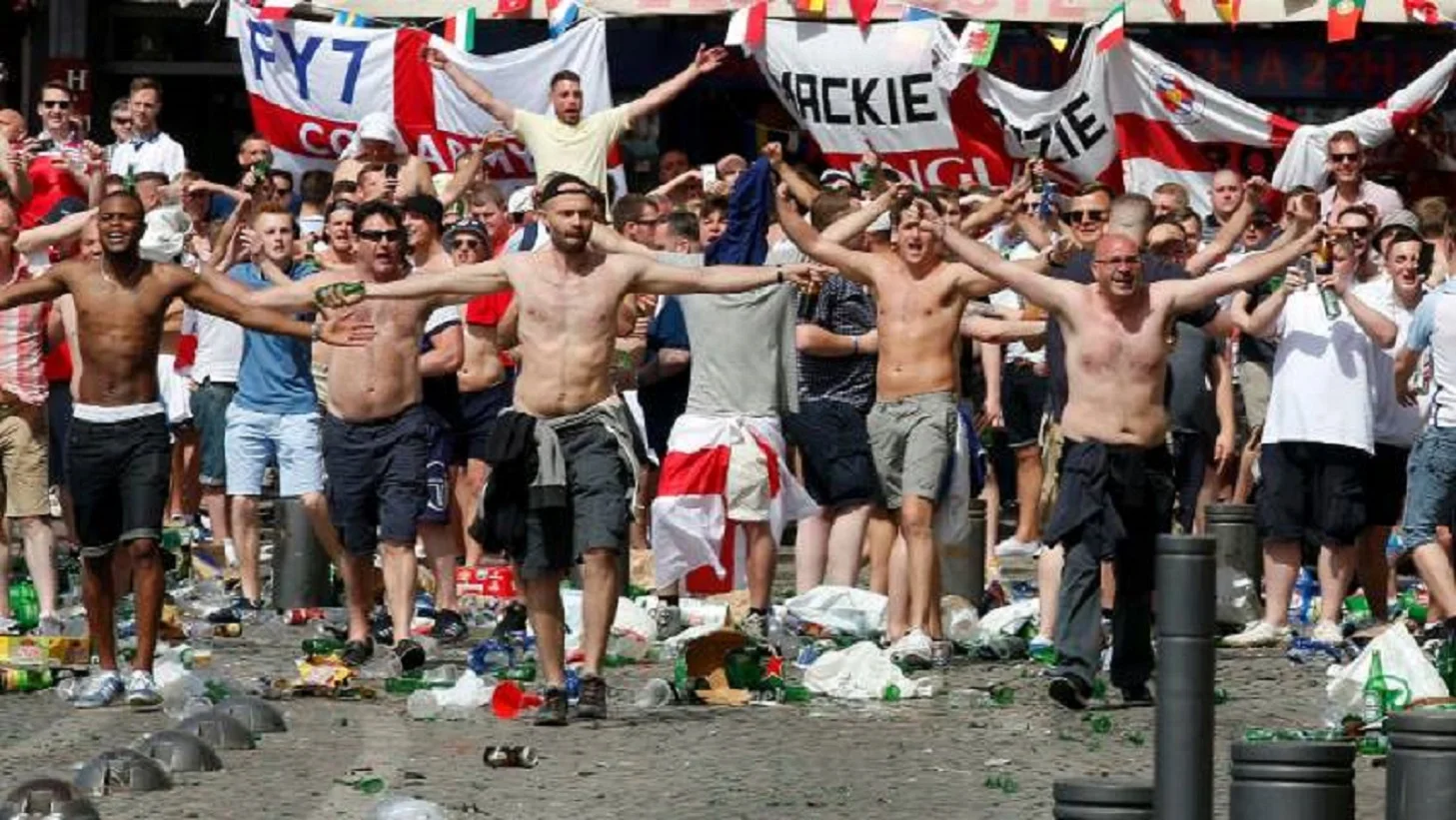 Английские фанаты / Фото The Times