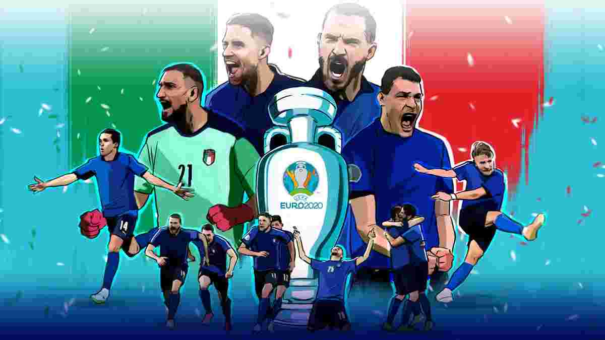 Яким був Євро-2020: чемпіонська Італія, неоднозначний успіх України, драма Еріксена, розкішна Данія і гол з центра поля