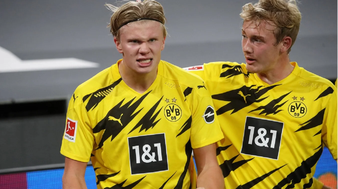 Эрлинг Холанд и Юлиан Брандт / Фото Боруссия Д