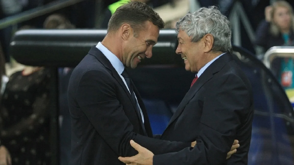 Андрей Шевченко и Мирча Луческу/ Facebook УАФ