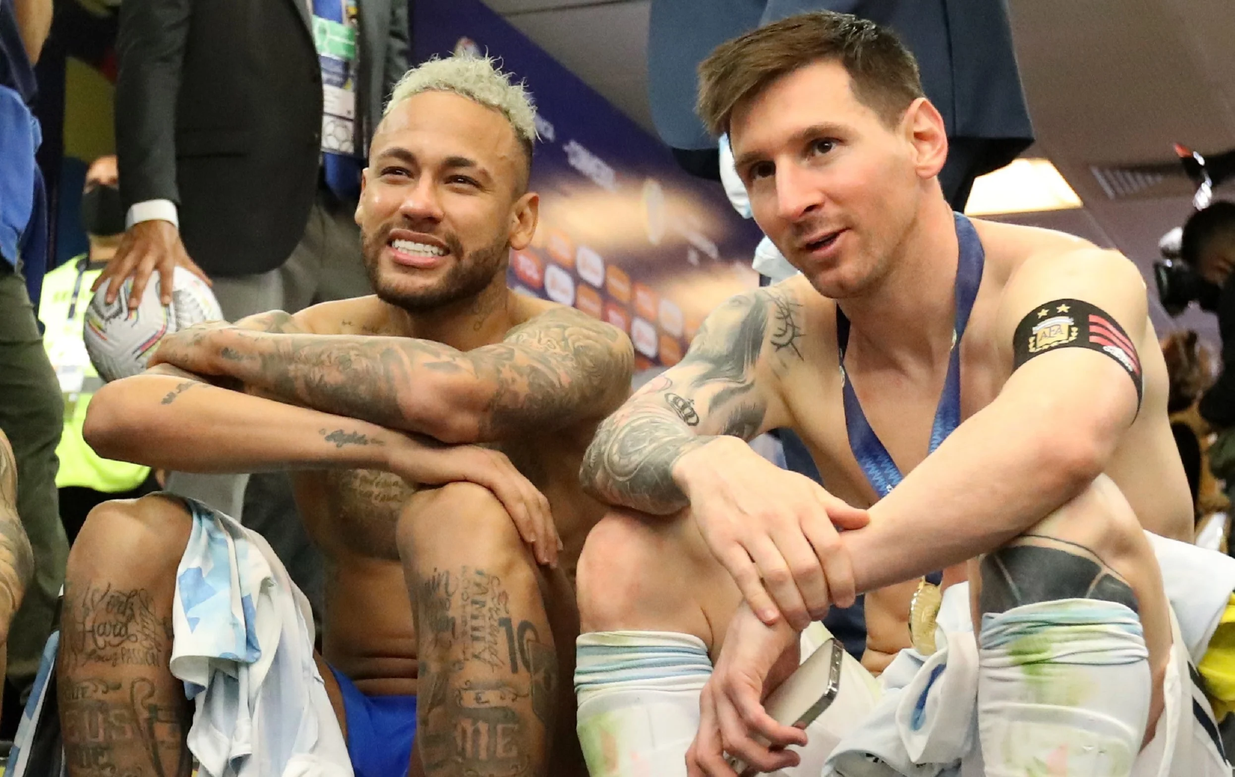 Неймар та Ліонель Мессі / Фото AFP