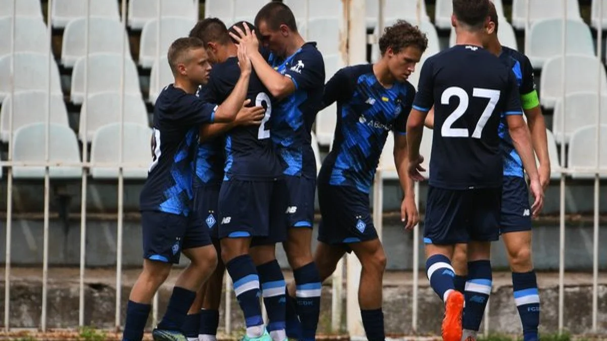 Гравці молодіжки Динамо святкують гол у ворота Зорі / фото: ФК Динамо