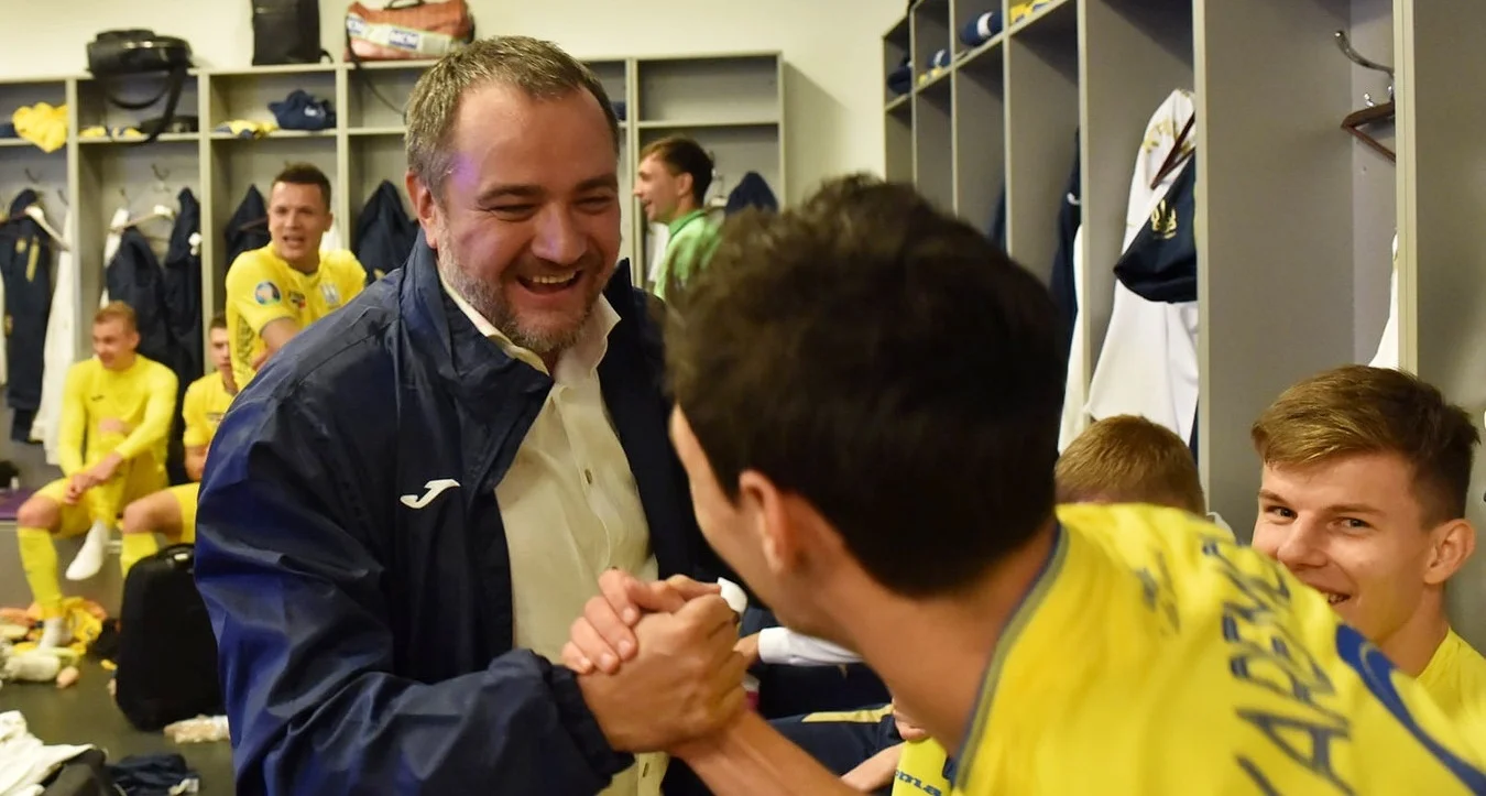 Павелко в роздягальні збірної України / фото із соцмереж