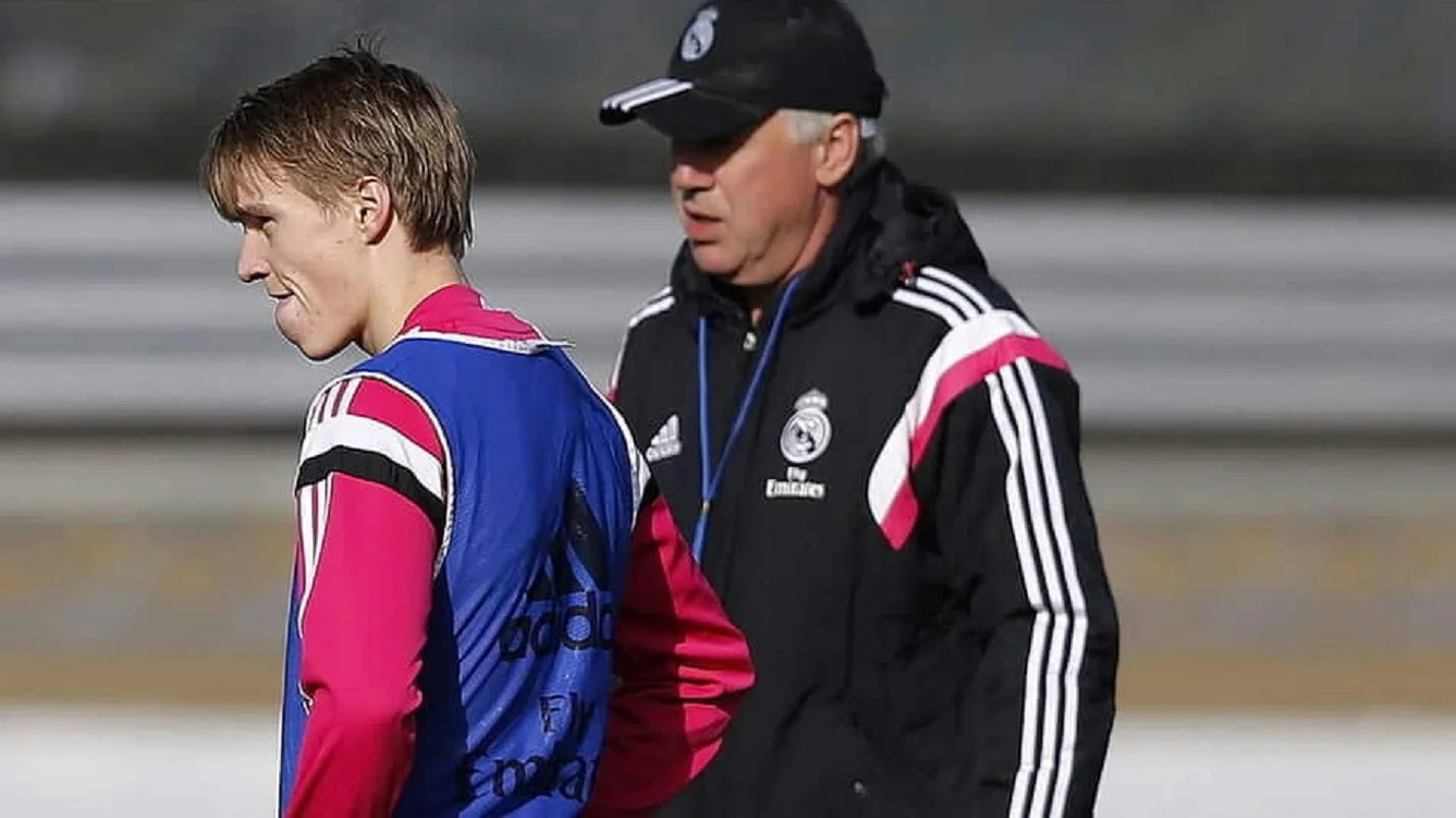 Мартин Эдегор и Карло Анчелотти / Фото Show Sport