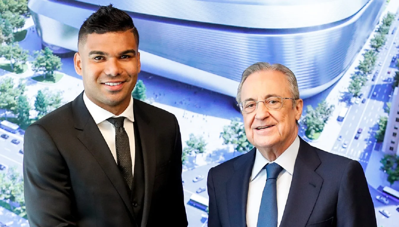 Каземіро та Флорентіно Перес / Фото Реал