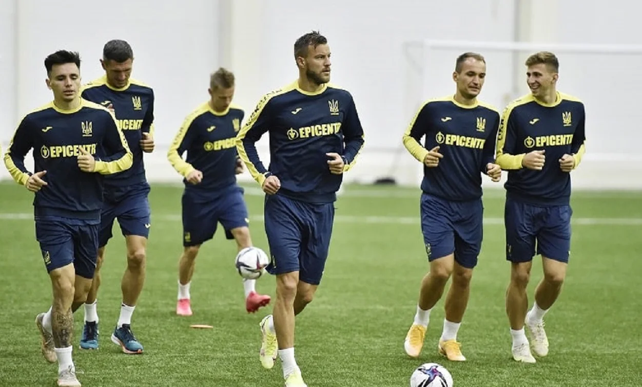 Тренировка сборной Украины / Фото Павла Кубанова