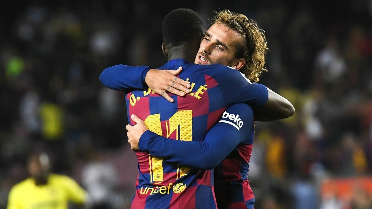 Дембеле и Гризманн / фото Барселона