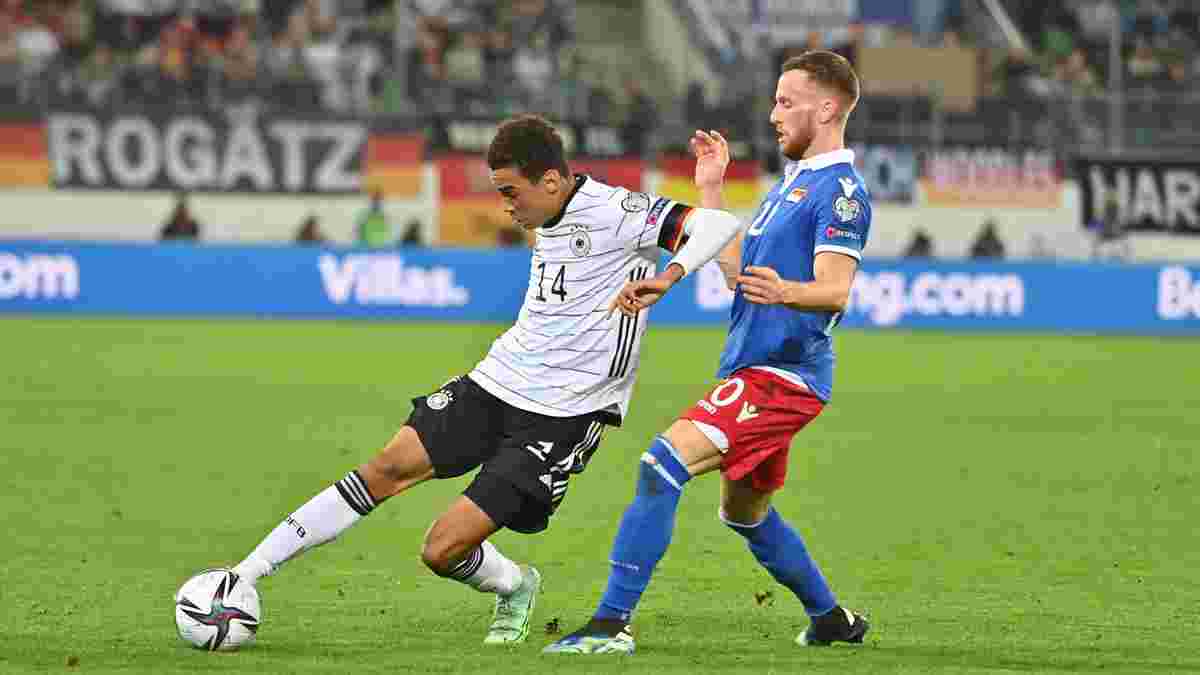 Відбір до ЧС-2022: Німеччина обіграла Ліхтенштейн у дебюті зірочки Баварії, Польща розбила Албанію