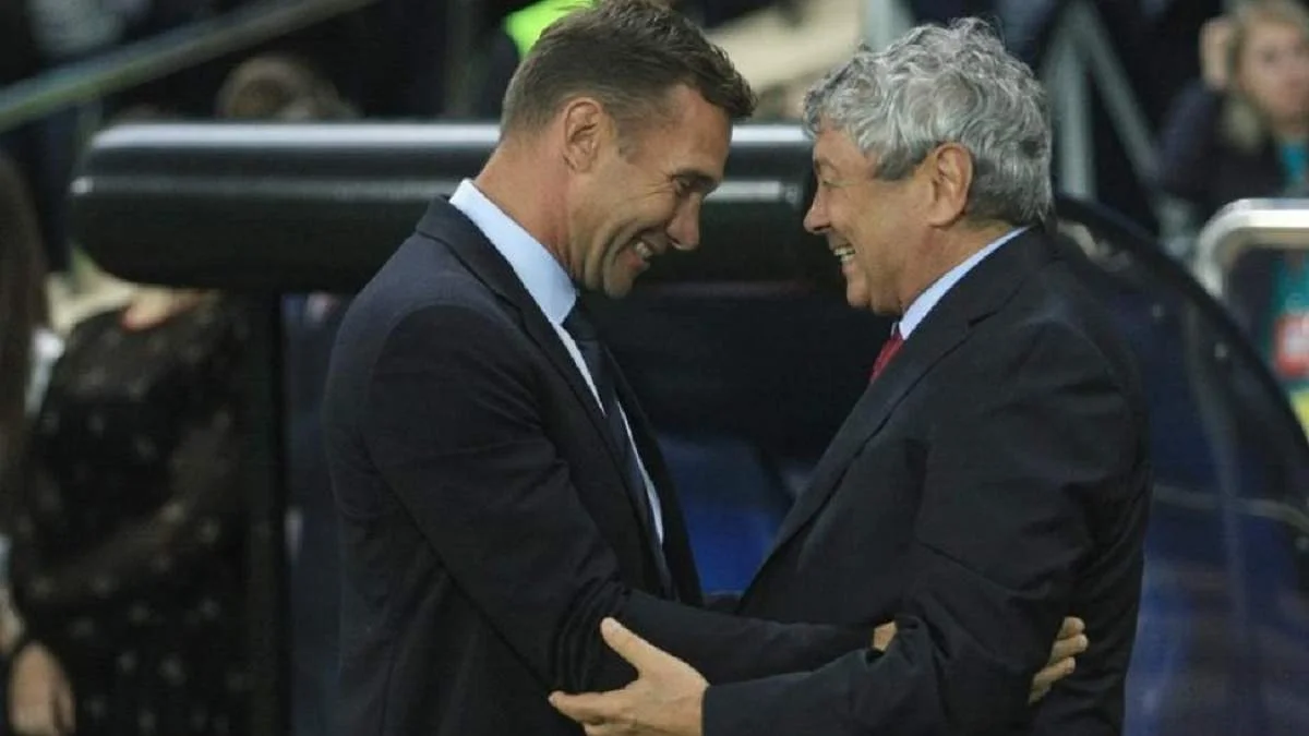 Андрей Шевченко и Мирча Луческу / ФК Динамо Киев