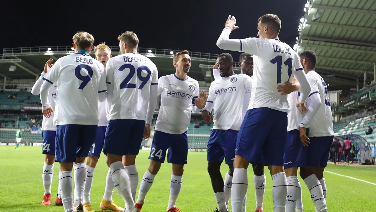 Безус и Ко празднуют победу / Twitter Гента