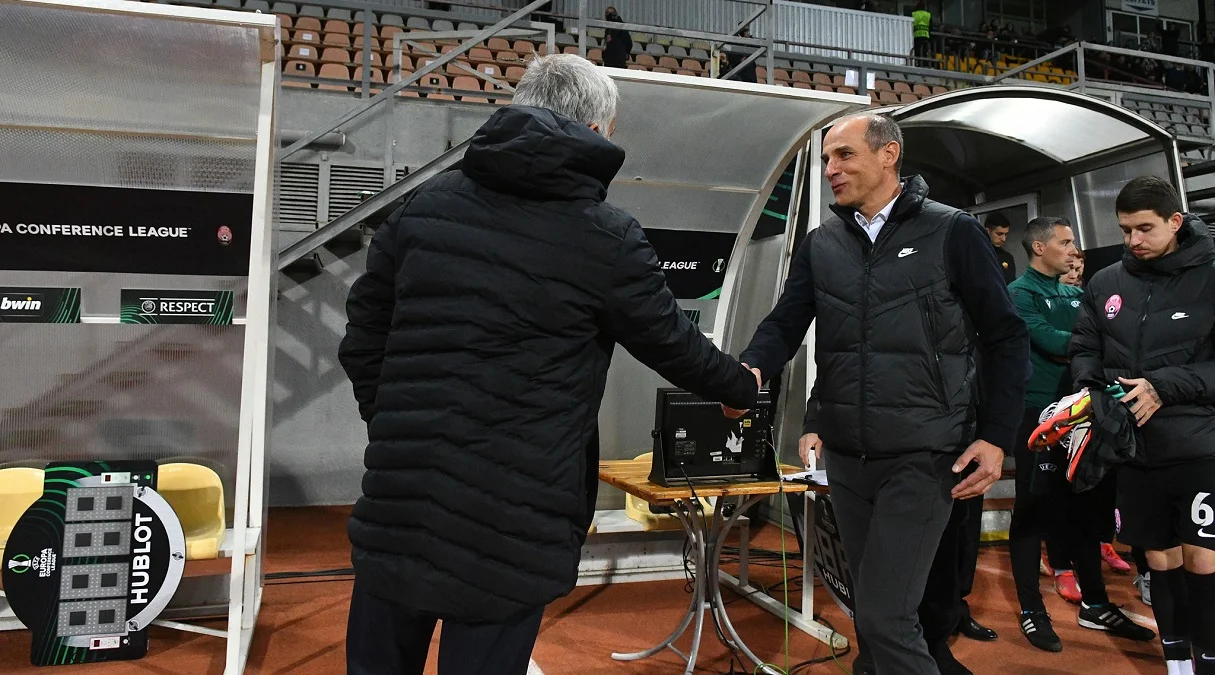 Виктор Скрипник и Жозе Моуринью / ФК Заря