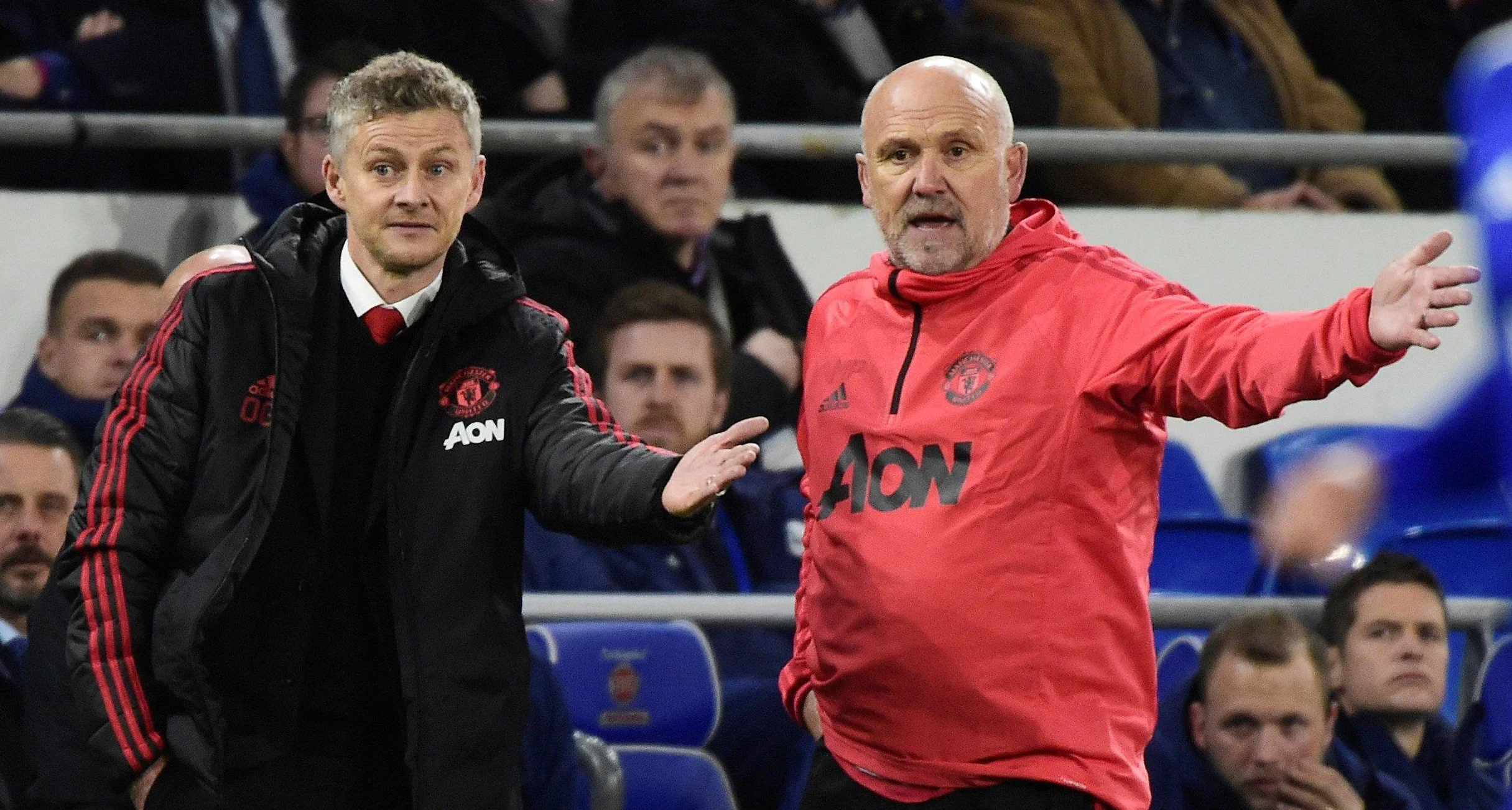 Уле Гуннар Сульшер та Майк Фелан / Фото МЮ