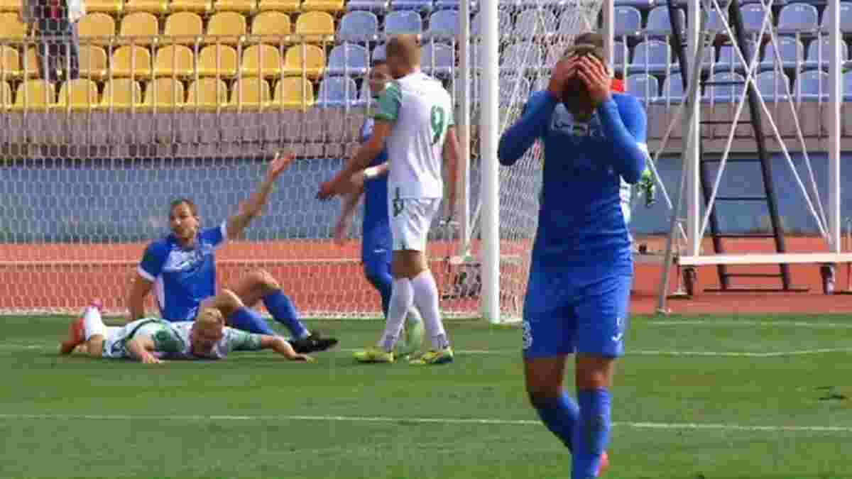 Игрок Кремня праздновал пропущенный гол в свои ворота: курьез дня из Первой лиги