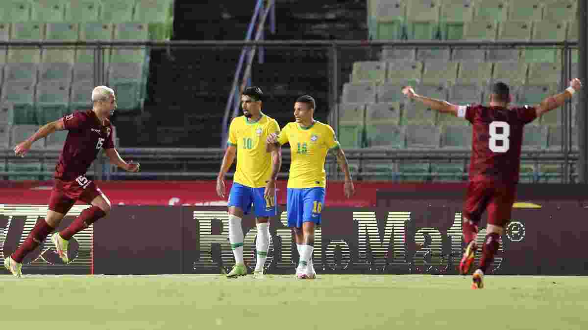 Рамірес забив Бразилії у  матчі відбору до ЧС-2022 – гол форварда Динамо не допоміг Венесуелі вистояти проти "селесао"
