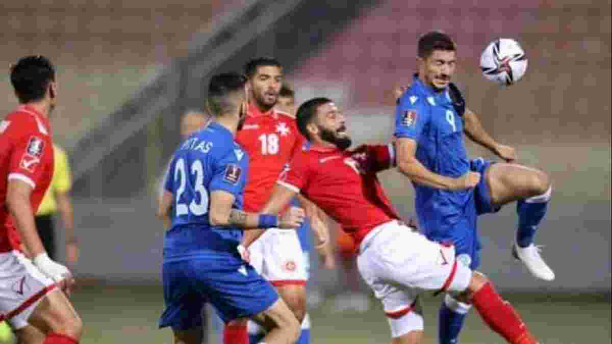 Відбір до ЧС-2022: Мальта та Кіпр розписали бойову нічию у поєдинку аутсайдерів групи H