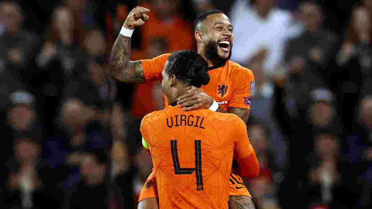 ЧМ-2022, отбор: Нидерланды устроили издевательство с шестью голами и рекордом Депая, историческая победа Турции