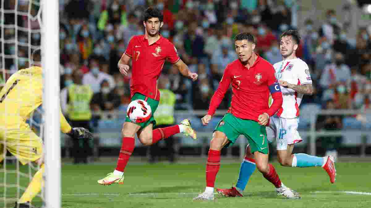 Хет-трик Роналду у відеоогляді матчу Португалія – Люксембург – 5:0