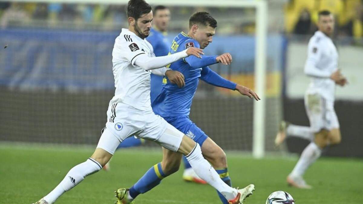 футбол україна боснія і герцеговина