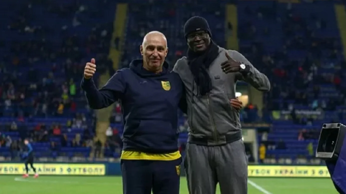 Александр Ярославский и Папа Гуйе / Фото Металлист