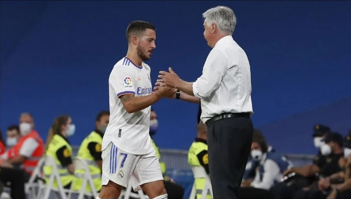 Еден Азар і Карло Анчелотті / Фото Чеми Рей