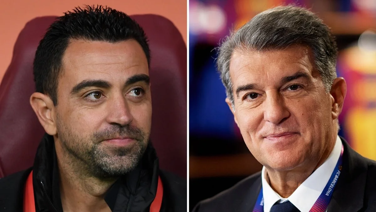 Хаві Ернандес і Жоан Лапорта / Колаж з відкритих джерел