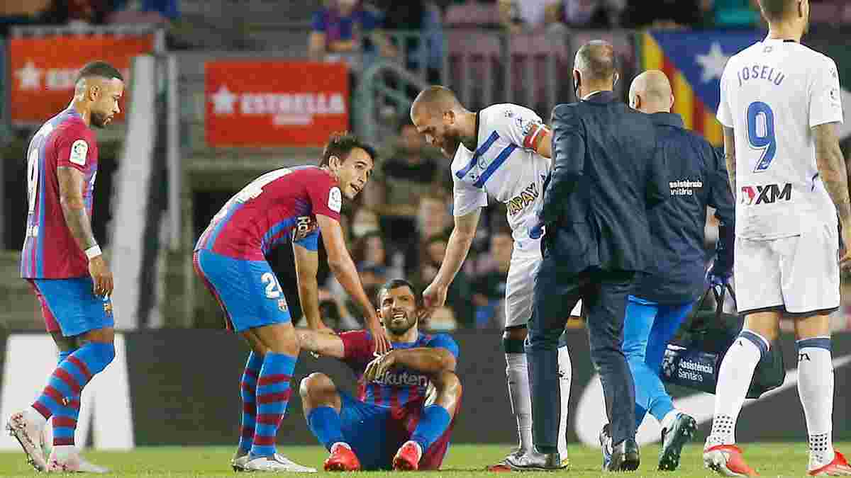 Барселона потеряла Агуэро и Пике перед матчем ЛЧ с Динамо – у аргентинца проблемы с сердцем
